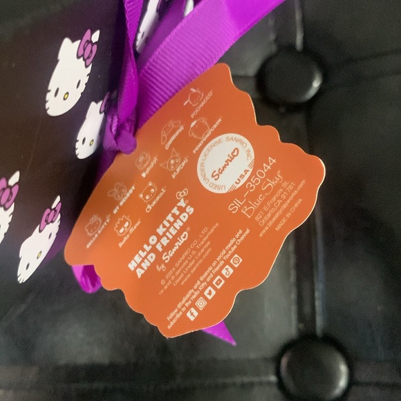 New Blue Sky Clayworks Halloween Hello Kitty Cat & Pumpkin Salt & Pepper Shakers - Picture 9 of 11